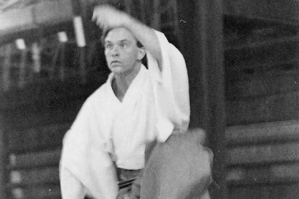 Performing a Noh Dance for Merce Cunningham